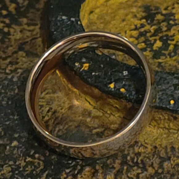 Women's Rose Gold Promise Ring Band - Girls Rose Gold Promise Ring For Her - Picture 3 of 7